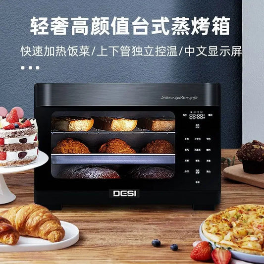 Forno Smart a Vapore 2-in-1 da 28L – Cottura a Vapore & Tradizionale  Design Gold  Haoyunma Elite