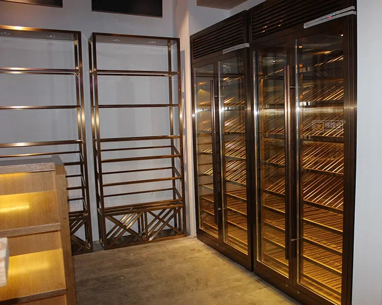 Cantinetta Vino Doppia Porta – Raffreddamento a Compressore, Controllo Smart Elettrico, Frigorifero Freestanding per Champagne, Vini Rossi e Bianchi