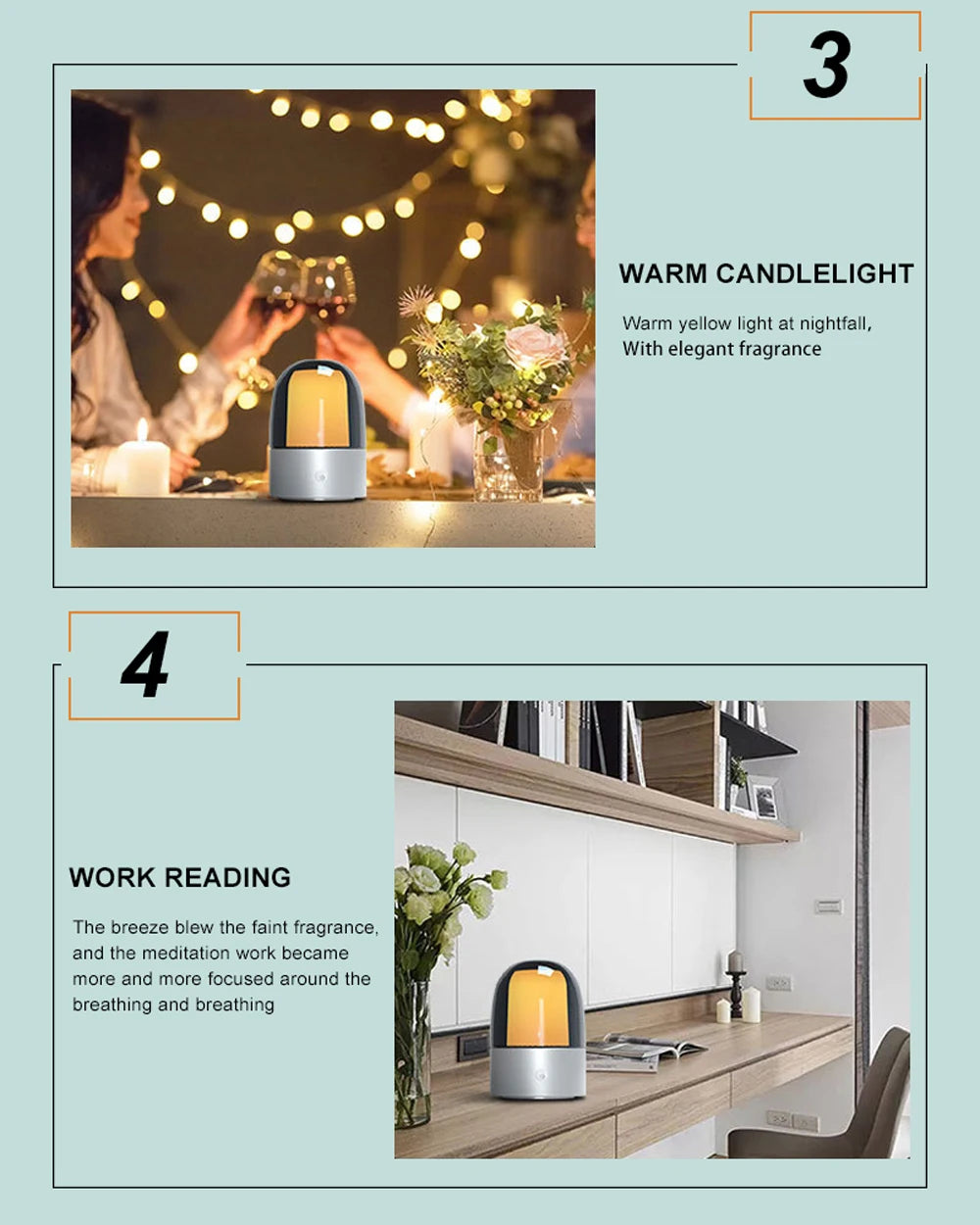 Diffusore Smart per Aromaterapia – Umidificatore Intelligente con Controllo da App, Luce LED e Timer Programmabile