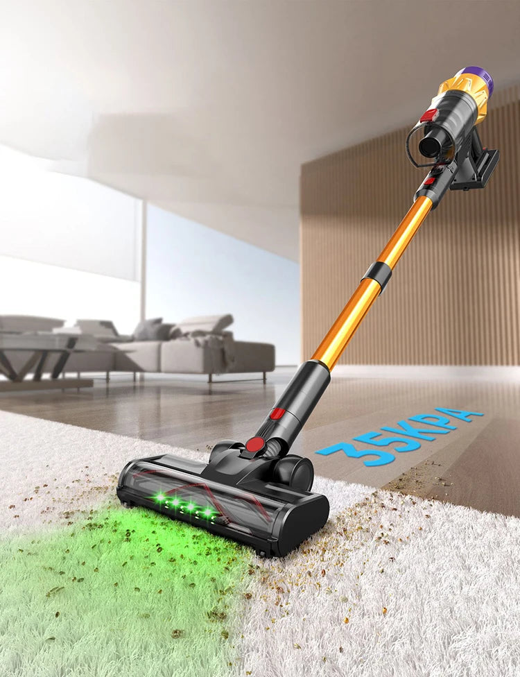 IDEACH FlexClean™ – Aspirapolvere Smart Senza Fili 550W con Display Touch, 50KPA, Asta Pieghevole e 3 Modalità