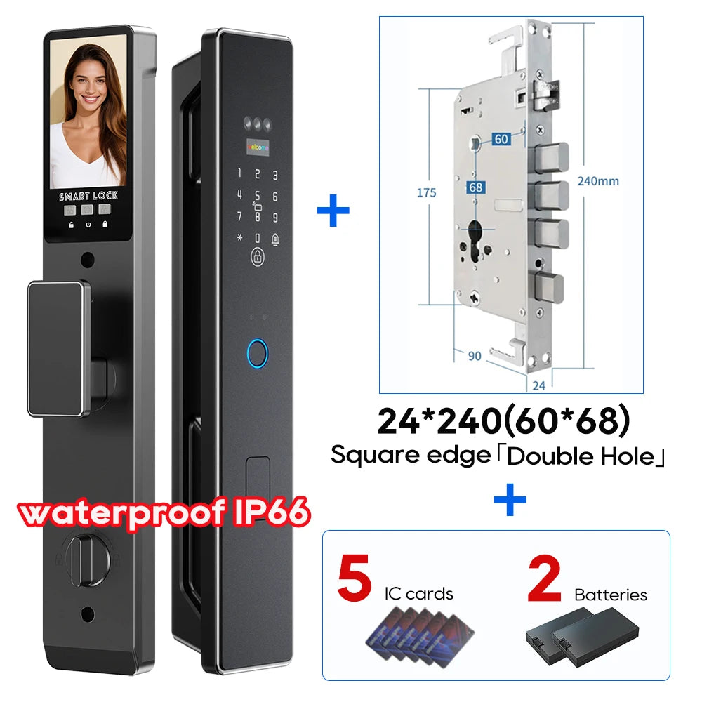 Serratura Smart WiFi con Riconoscimento Vena Palmare e Facciale 3D