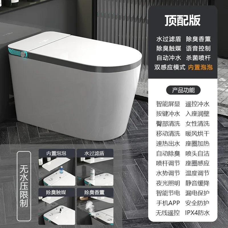 WC Intelligente GN123EE – Seduta Riscaldata, Comandi Vocali, Coperchio Automatico, Asciugatura e Schiuma Protettiva
