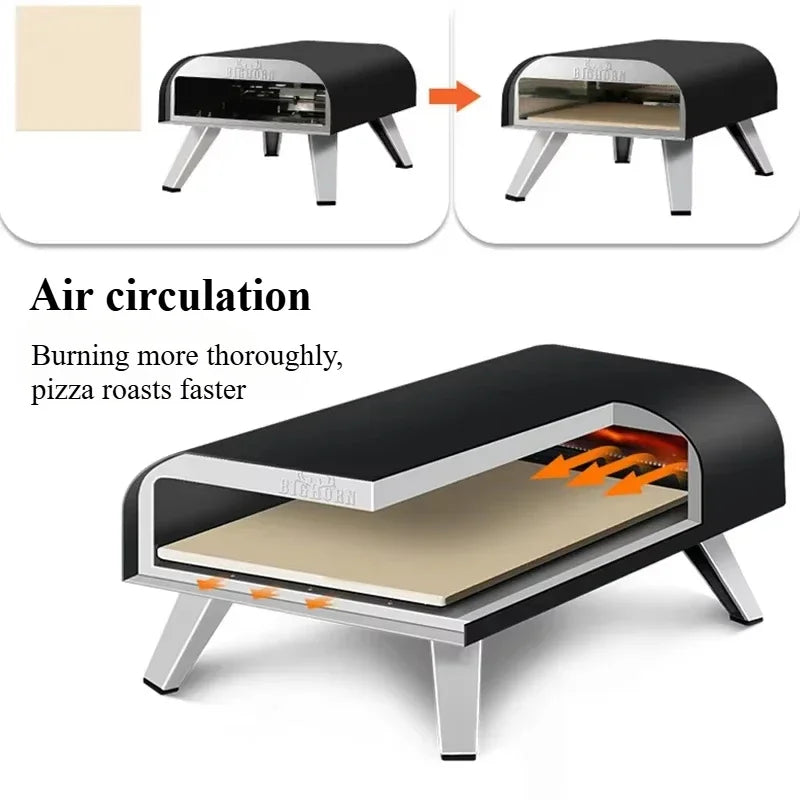 Forno Pizza a Gas Portatile da Esterno – Cottura Professionale Ovunque