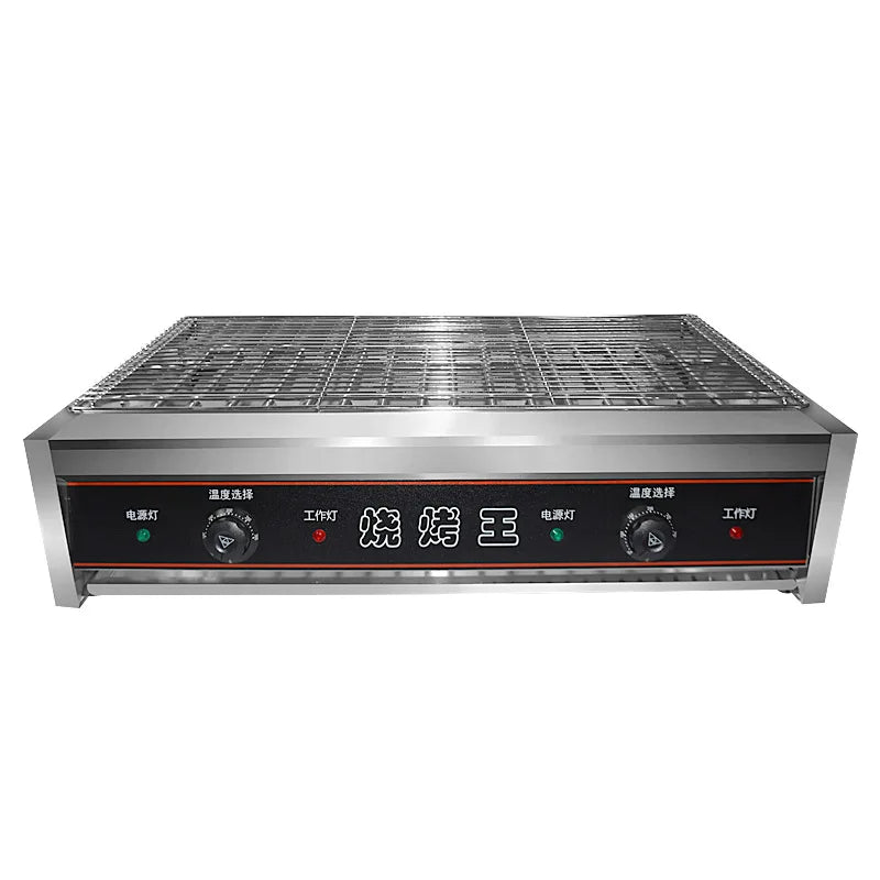 Barbecue Elettrico 8000W in Acciaio Inox – Forno Multifunzione Senza Fumo  Spiedini, Griglia, Pentola BBQ