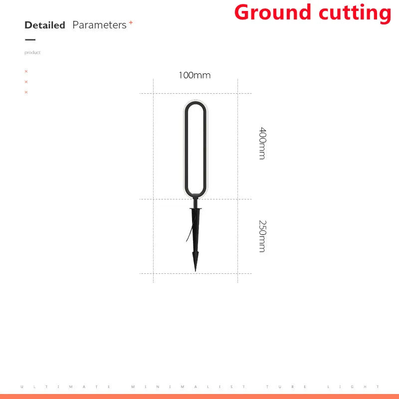 Lampada LED da Giardino Impermeabile – Design Minimal per Ville e Cortili