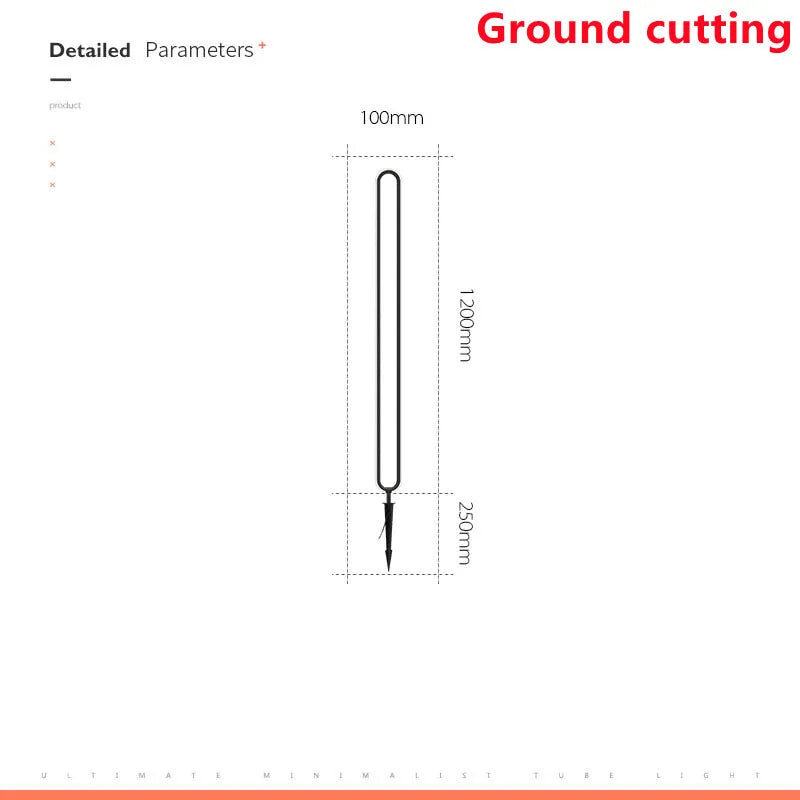 Lampada LED da Giardino Impermeabile – Design Minimal per Ville e Cortili
