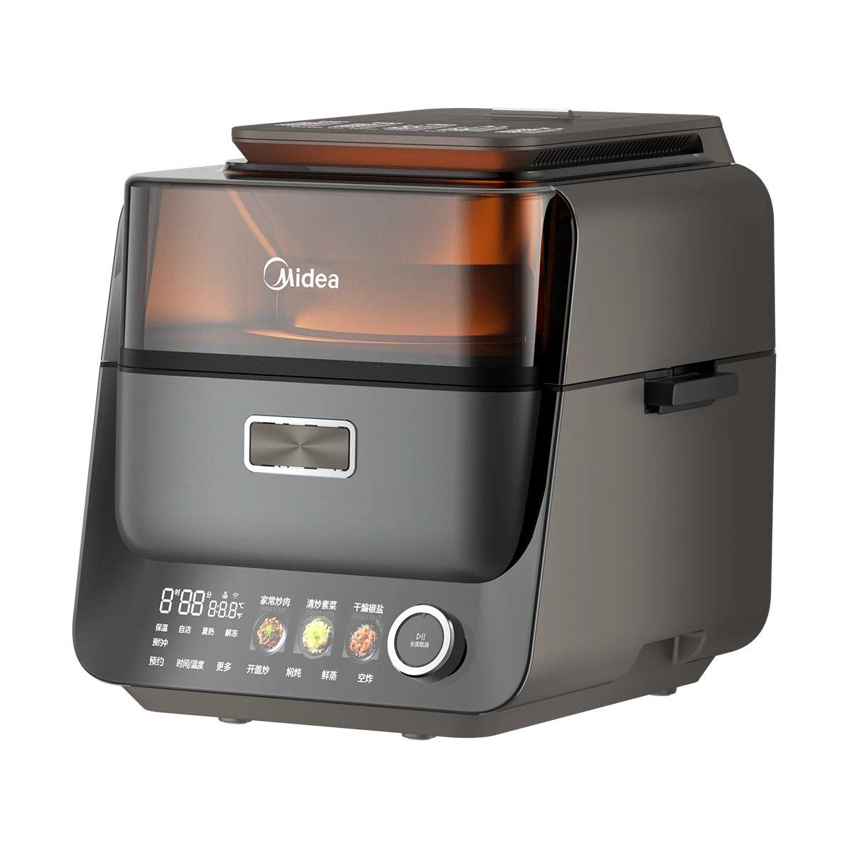 Air Fryer Smart KZC40C01XM – Doppia Fonte di Calore  Cottura Senza Ribaltamento, 4 Funzioni, Design Premium