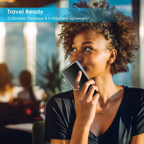 Power Bank 20000mAh Ultra-Sottile - Caricabatterie Portatile Universale