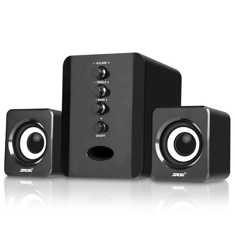 Casse PC Desktop 2.1 USB - Speaker Stereo Compatte per Computer e Laptop