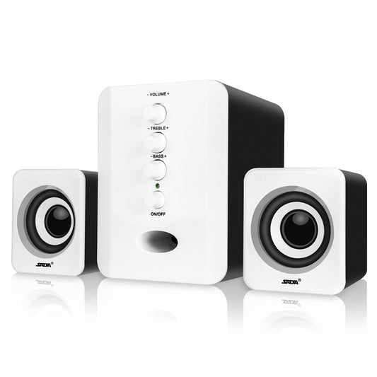 Casse PC Desktop 2.1 USB - Speaker Stereo Compatte per Computer e Laptop