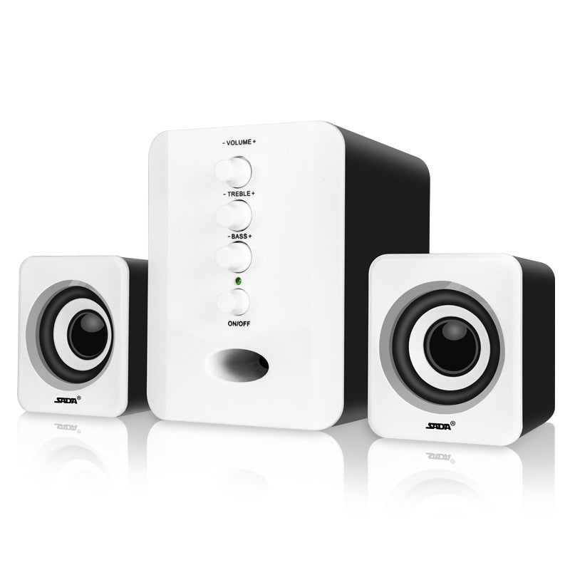 Casse PC Desktop 2.1 USB - Speaker Stereo Compatte per Computer e Laptop