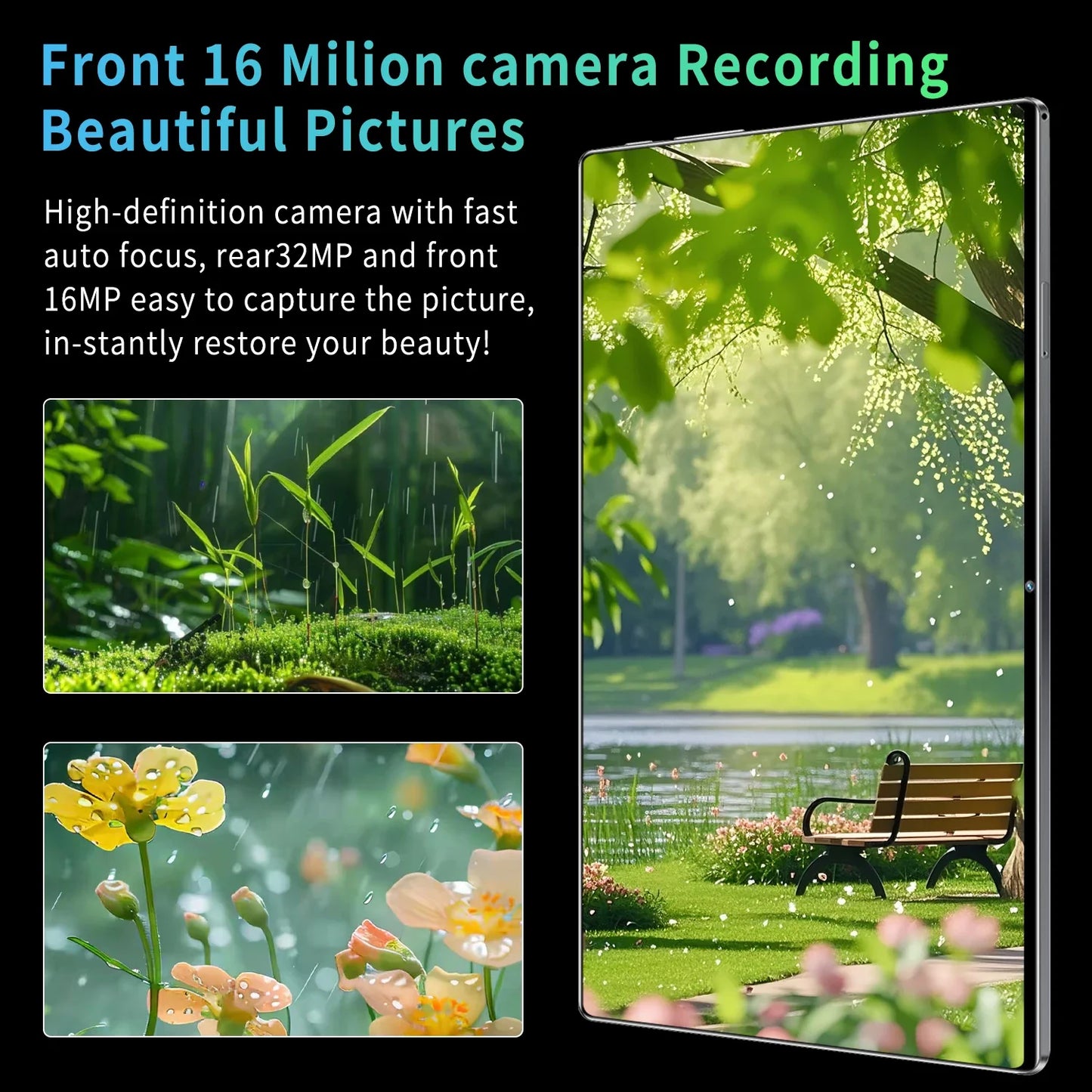 Tablet Android 13 5G Global 2025  16GB RAM + 1TB ROM  10.36" Display  Dual SIM & WiFi  10 Core