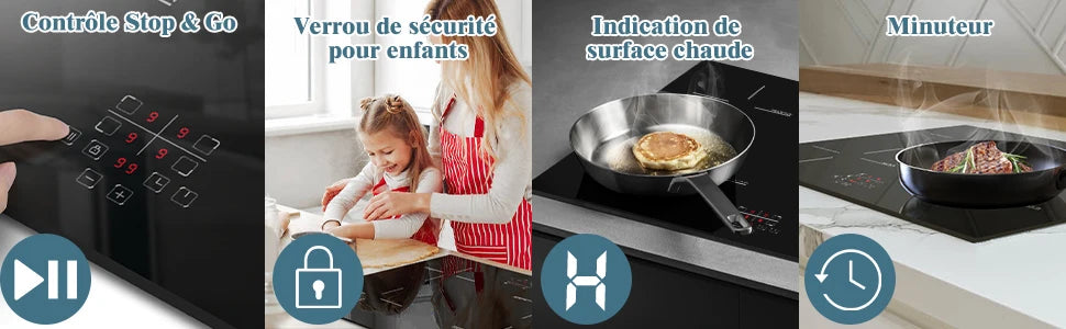 🍳 Piano Cottura Karinear 4 Fuochi – Eleganza, Sicurezza e Precisione