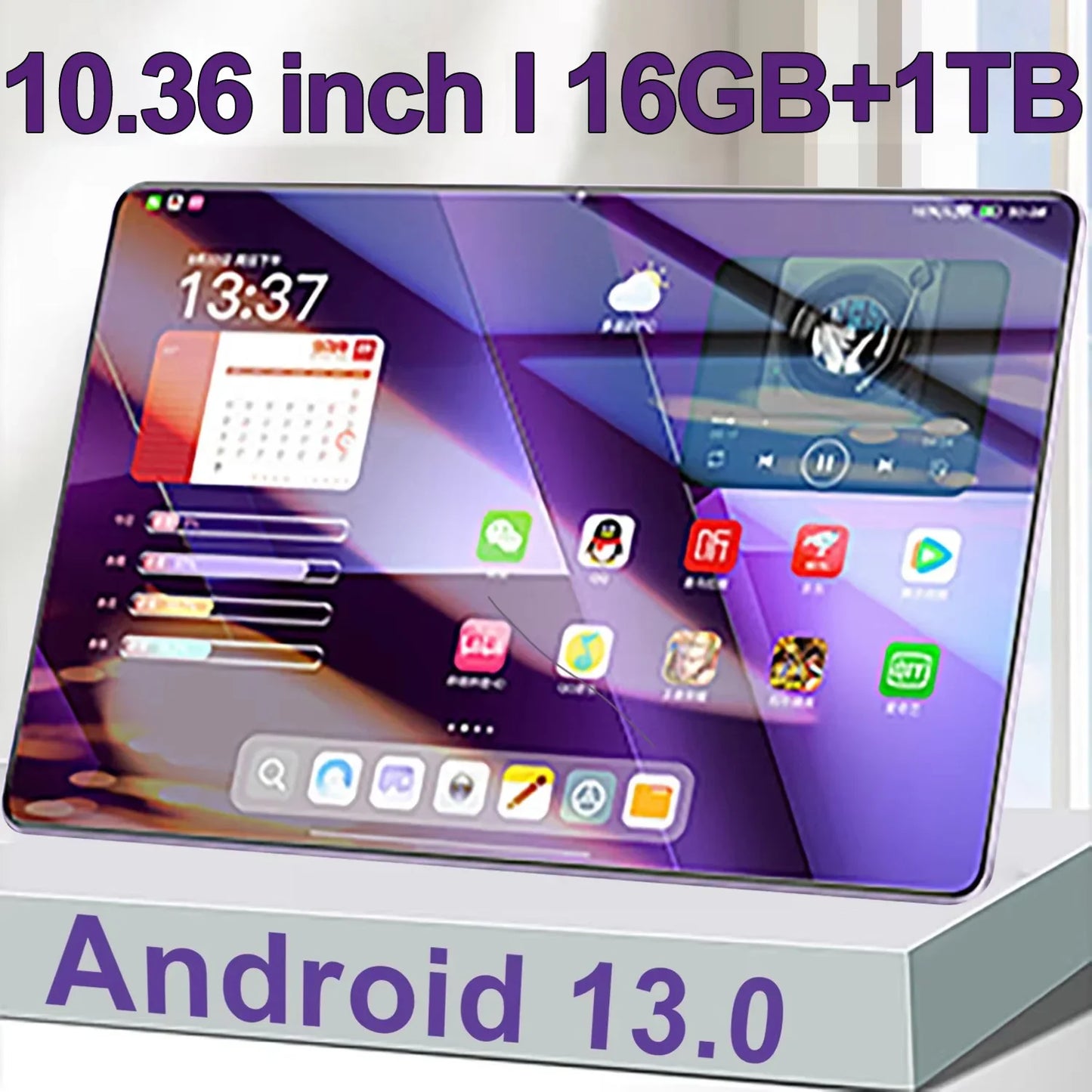 Tablet Android 13 5G Global 2025  16GB RAM + 1TB ROM  10.36" Display  Dual SIM & WiFi  10 Core