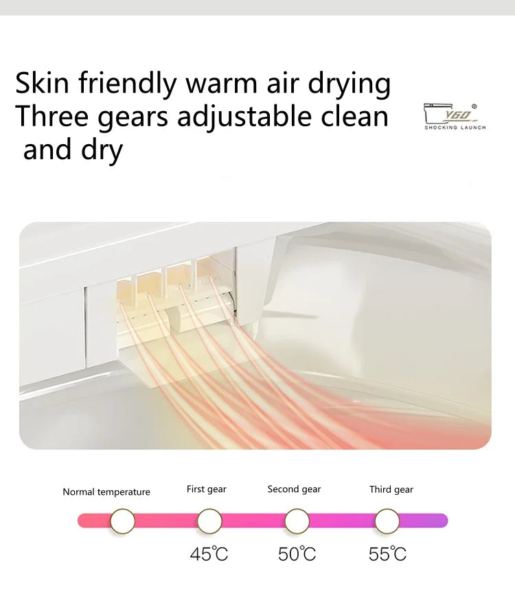 WC Smart Intelligente Multifunzione con Sedile Riscaldato e Bidet Integrato