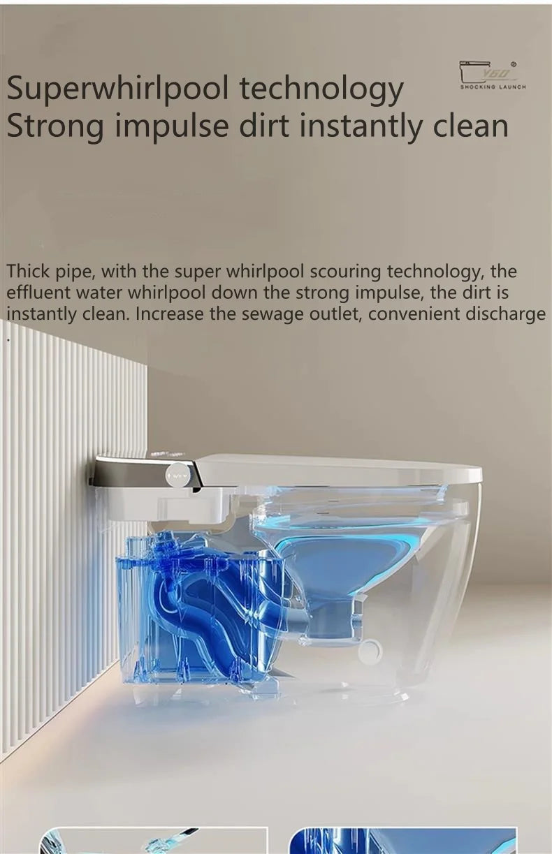 WC Smart Intelligente Multifunzione con Sedile Riscaldato e Bidet Integrato