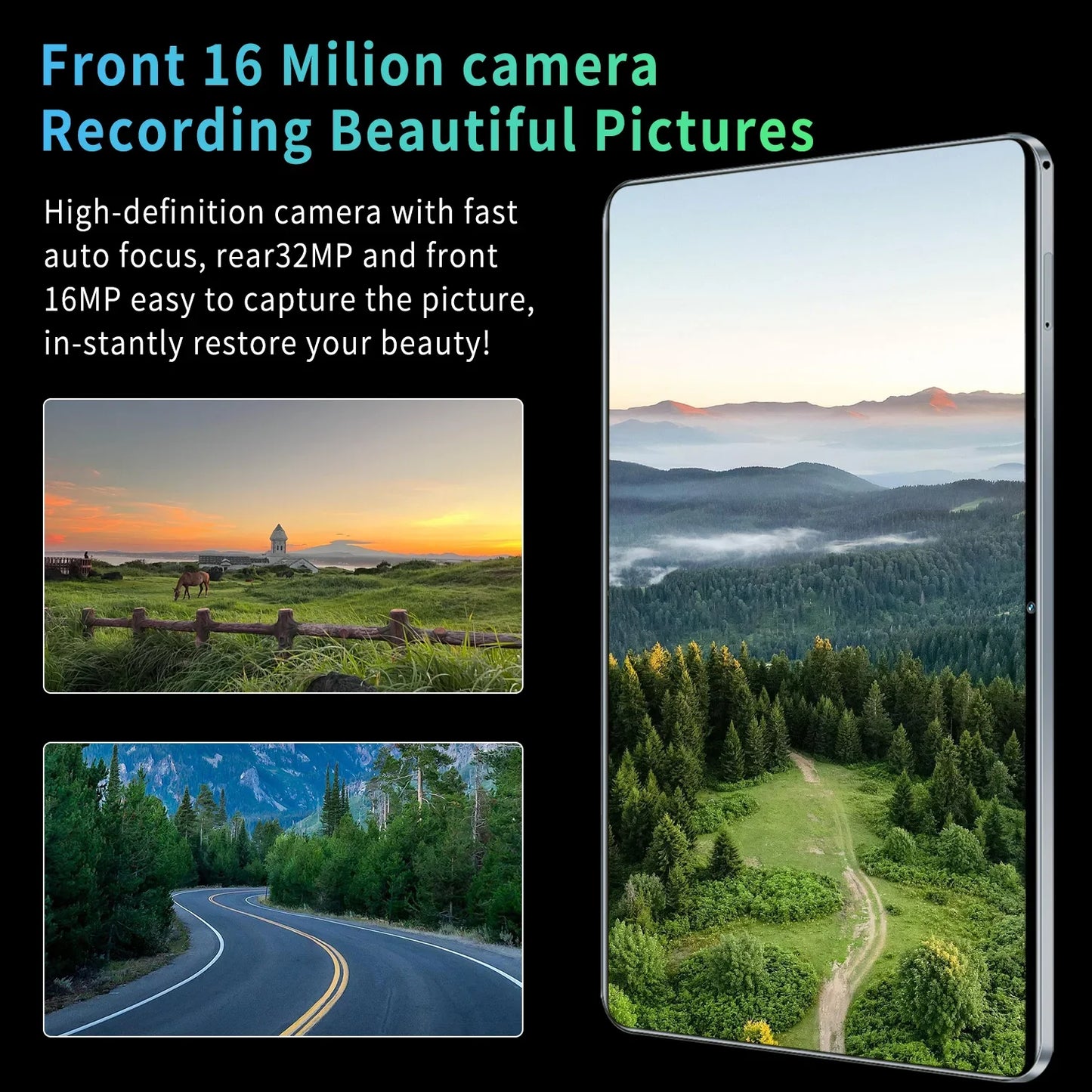 Tablet Android 13 5G Global 2025  16GB RAM + 1TB ROM  10.36" Display  Dual SIM & WiFi  10 Core