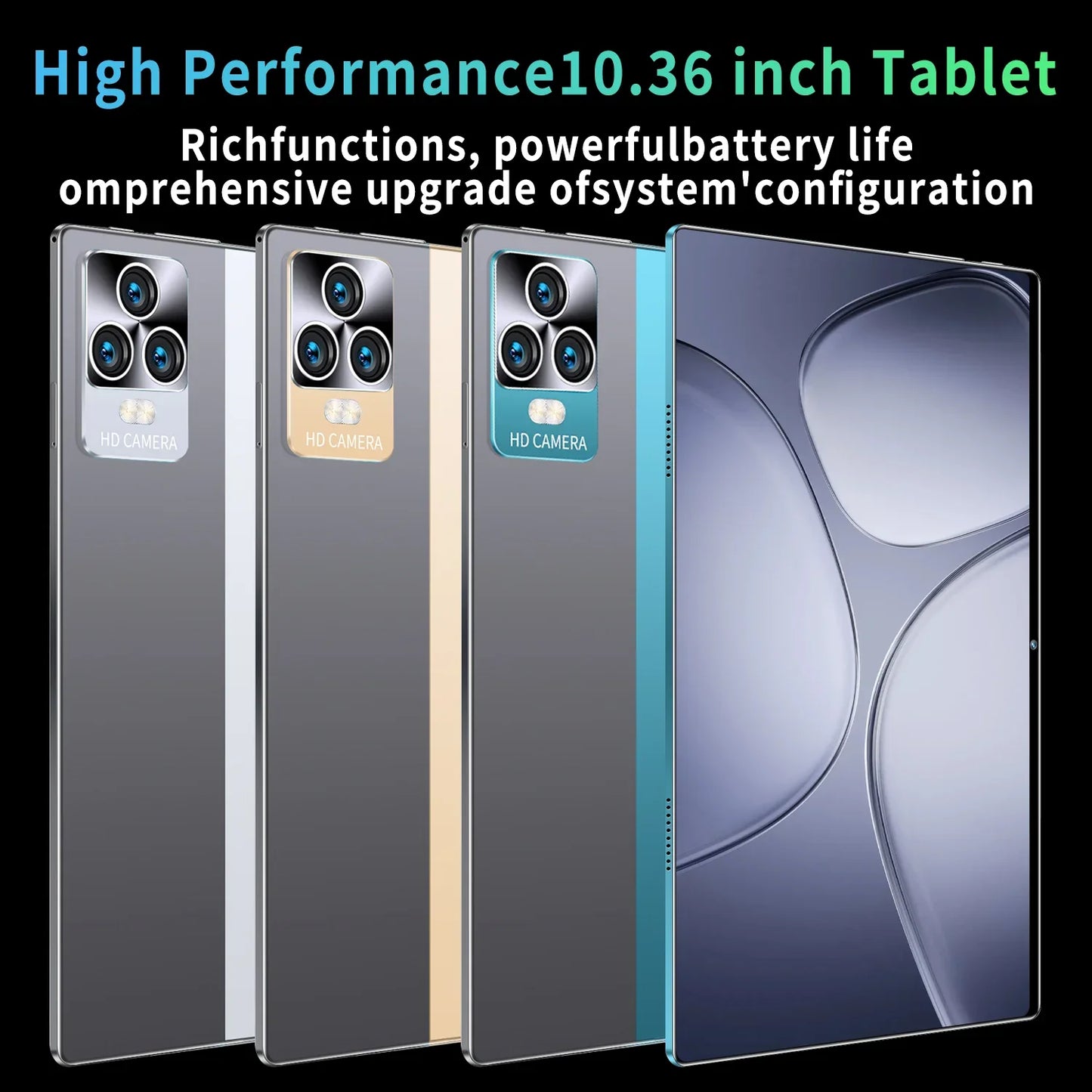 Tablet Android 13 5G Global 2025  16GB RAM + 1TB ROM  10.36" Display  Dual SIM & WiFi  10 Core