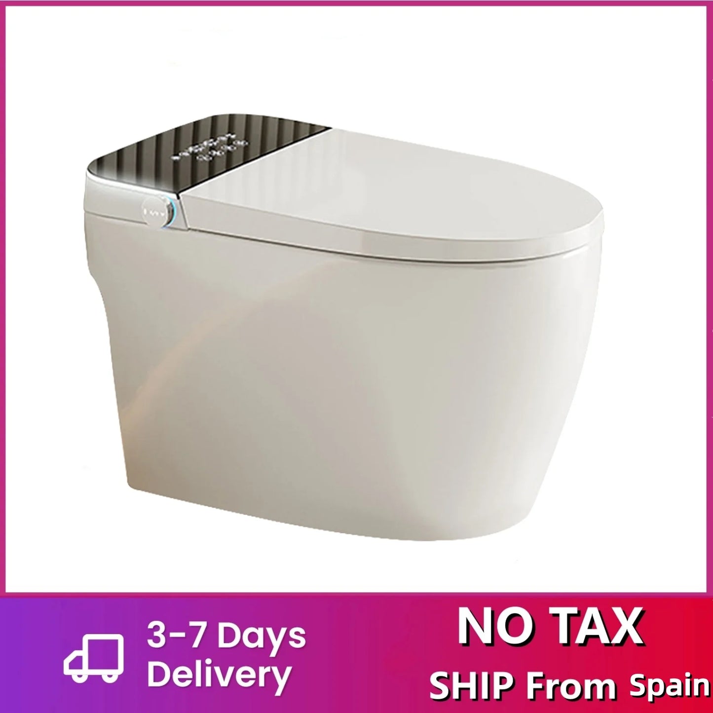 WC Smart Intelligente Multifunzione con Sedile Riscaldato e Bidet Integrato