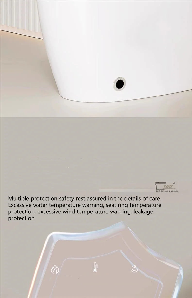 WC Smart Intelligente Multifunzione con Sedile Riscaldato e Bidet Integrato
