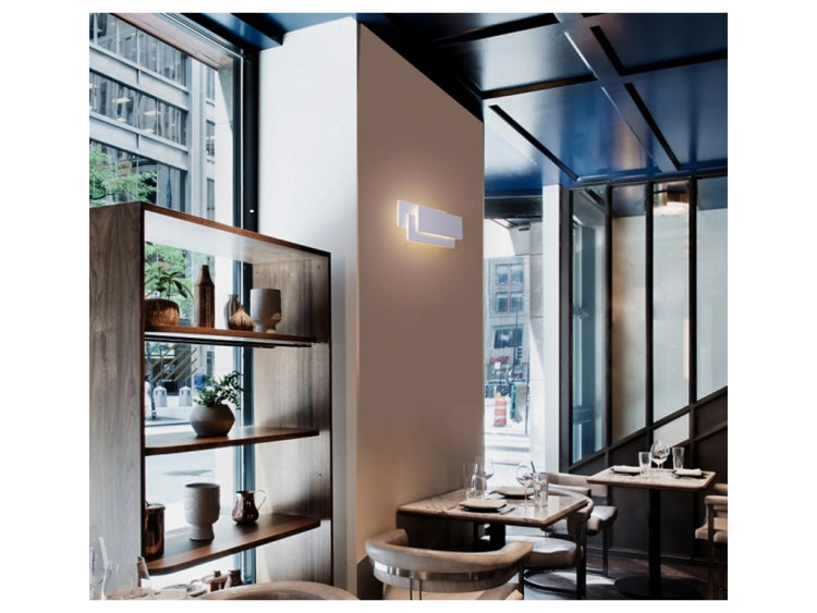 Applique LED da Parete 12W – Vetro Moderno, Luce Bianca Calda 3000K, Design Elegante E41-BC