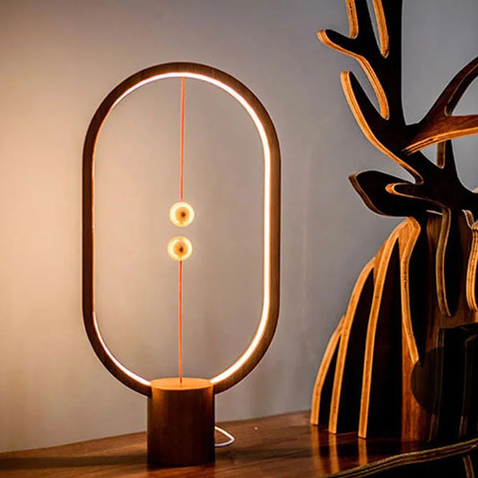 Lampada LED da Tavolo Creativa – Luce Notturna con Bilanciamento Magnetico USB per Camera e Studio