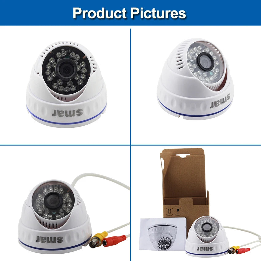 Sistema di Videosorveglianza 1080P 4 Canali - DVR H.264 CCTV con Telecamere di Sicurezza per Interni