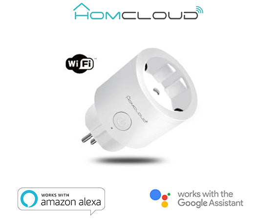 Presa Schuko Smart WiFi – Controllo Consumi da App, Compatibile Alexa e Google, Nessun Hub Necessario