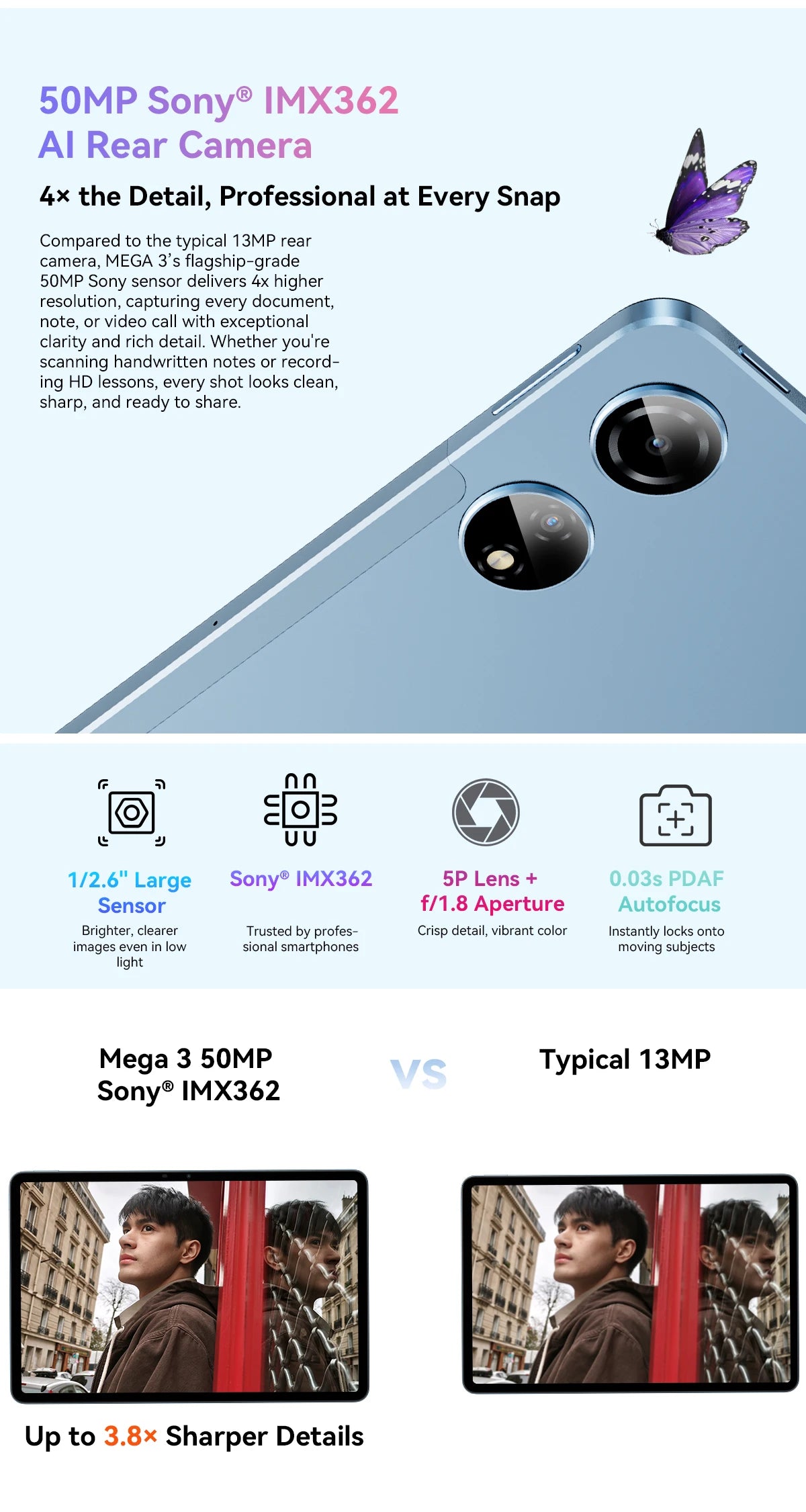 Blackview MEGA 3 Tablet 12.1" - Display 2.5K 90Hz, 12GB RAM, 256GB ROM, Android 15