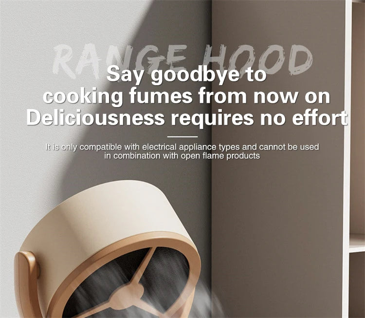 Mini Cappa Aspirante da Tavolo - Purificatore Portatile per Cucina, Ristorante, Hotpot e Barbecue