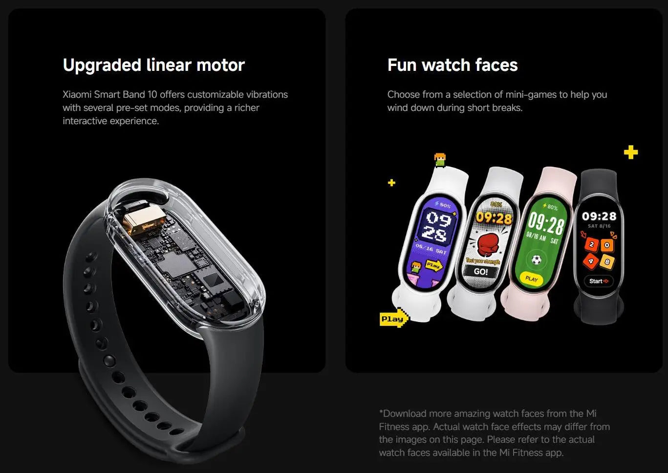 Xiaomi Mi Band 10 - Fitness Tracker con Display AMOLED 1.72" e 150+ Modalità Sport