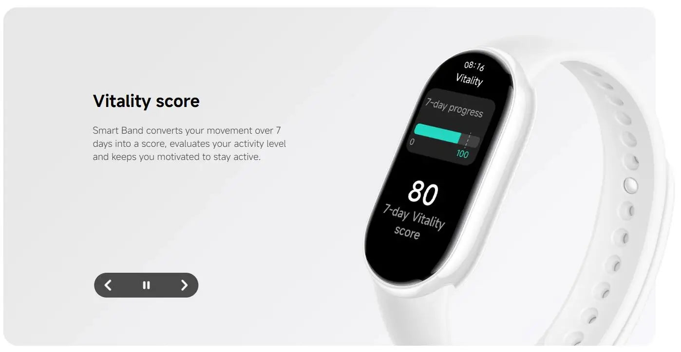 Xiaomi Mi Band 10 - Fitness Tracker con Display AMOLED 1.72" e 150+ Modalità Sport