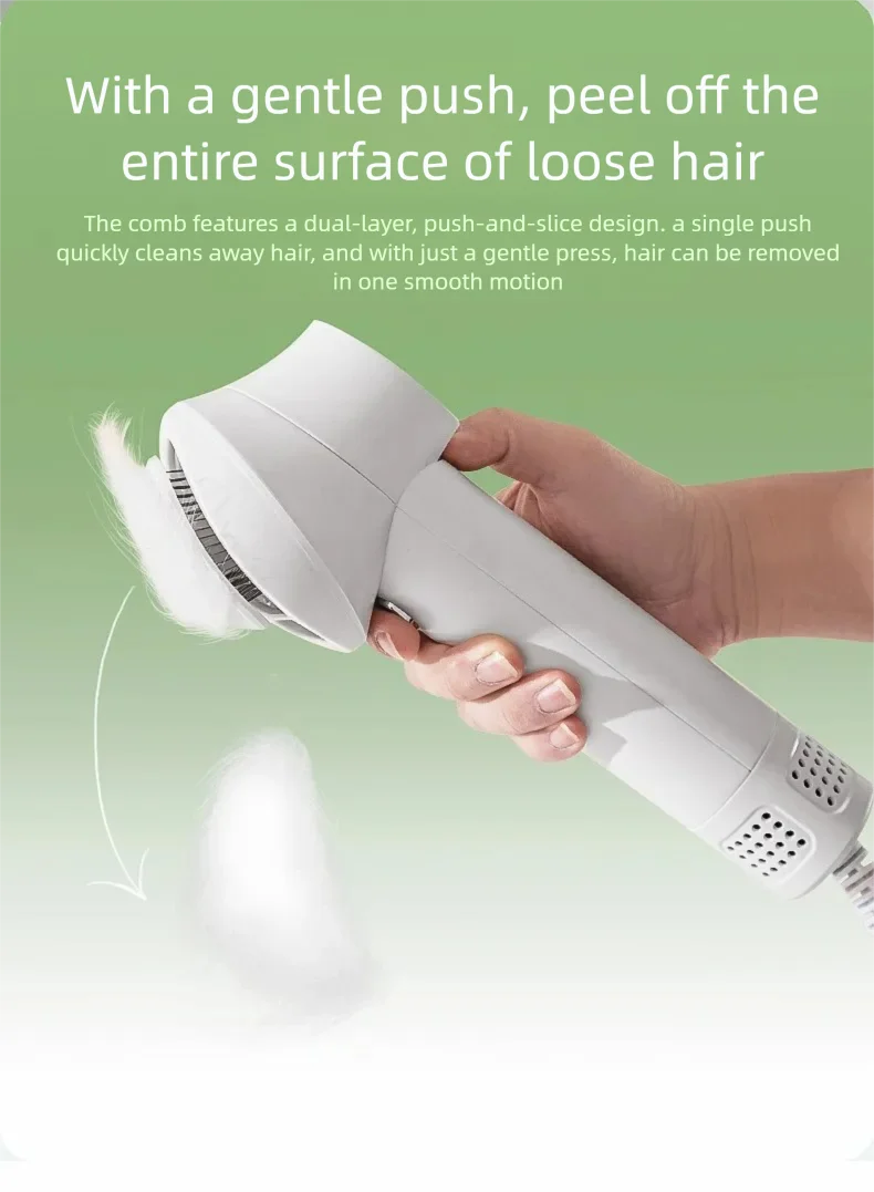 Asciugacapelli Smart 2in1 per Cani e Gatti - Phon e Spazzola con Riscaldamento