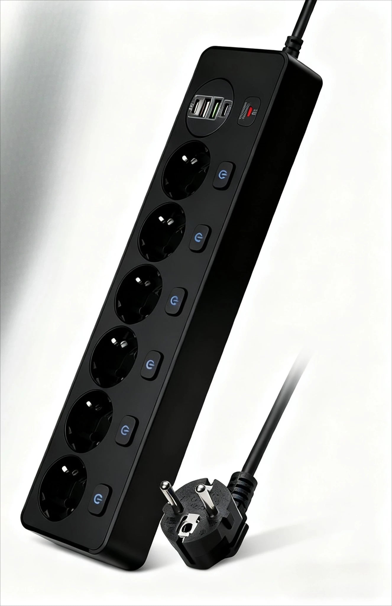 Ciabatta Multipresa Smart con Porte USB e Type-C - Controllo Indipendente, Protezione da Sovraccarico, Prese Multiple