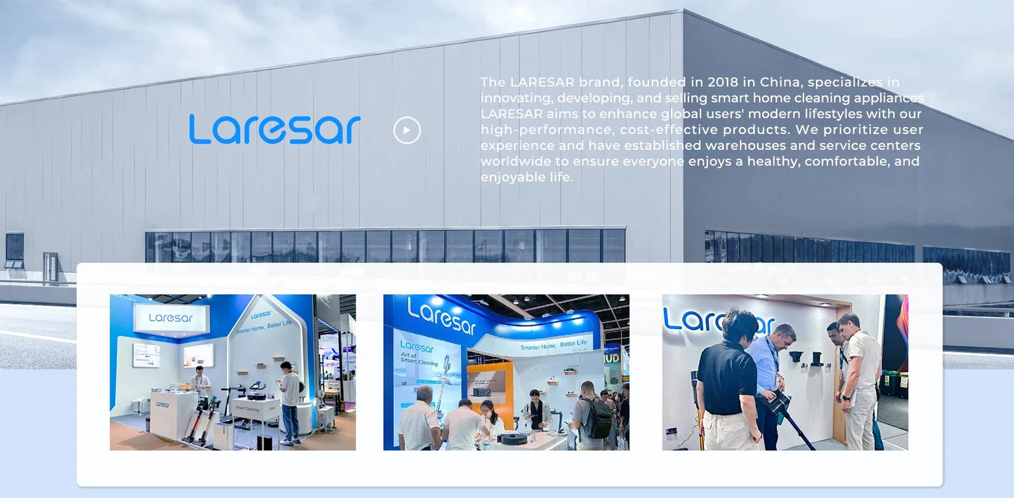 Aspirapolvere Senza Fili Laresar X11 550W 55000PA - Potenza Ciclonica 60 Min Autonomia