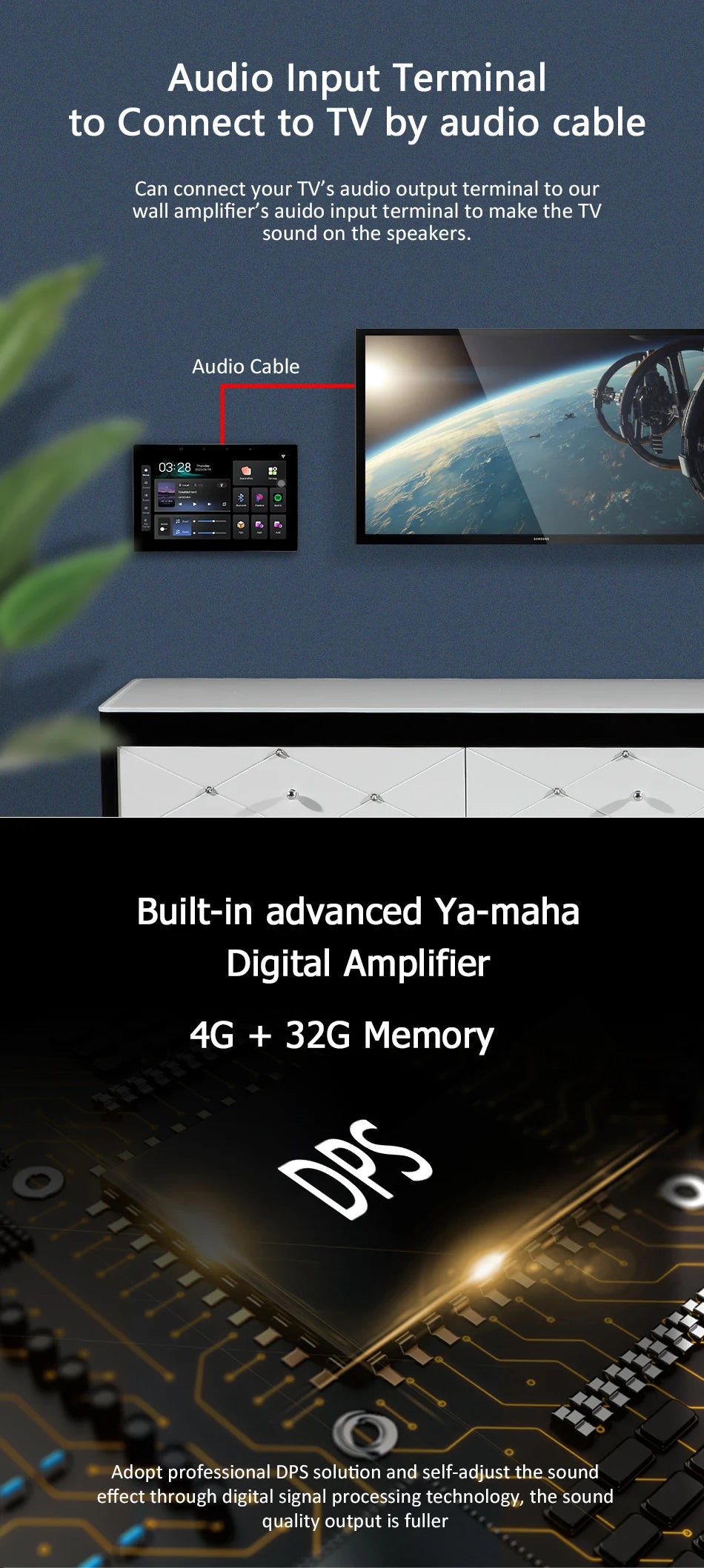 Pannello Controllo Smart Home Tuya 10" Touch Screen WiFi Zigbee Bluetooth