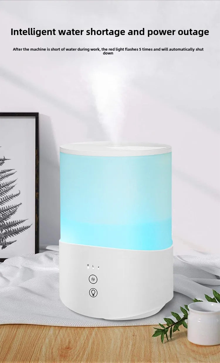 Umidificatore Ultrasonico 2.5L con Aromaterapia - Nebulizzazione Silenziosa per Casa e Ufficio