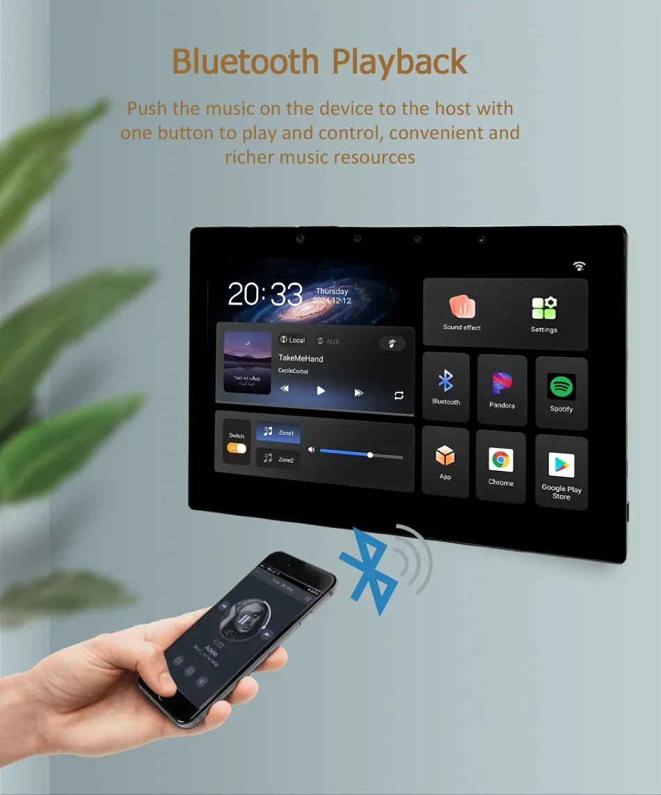 Pannello Controllo Smart Home Tuya 10" Touch Screen WiFi Zigbee Bluetooth