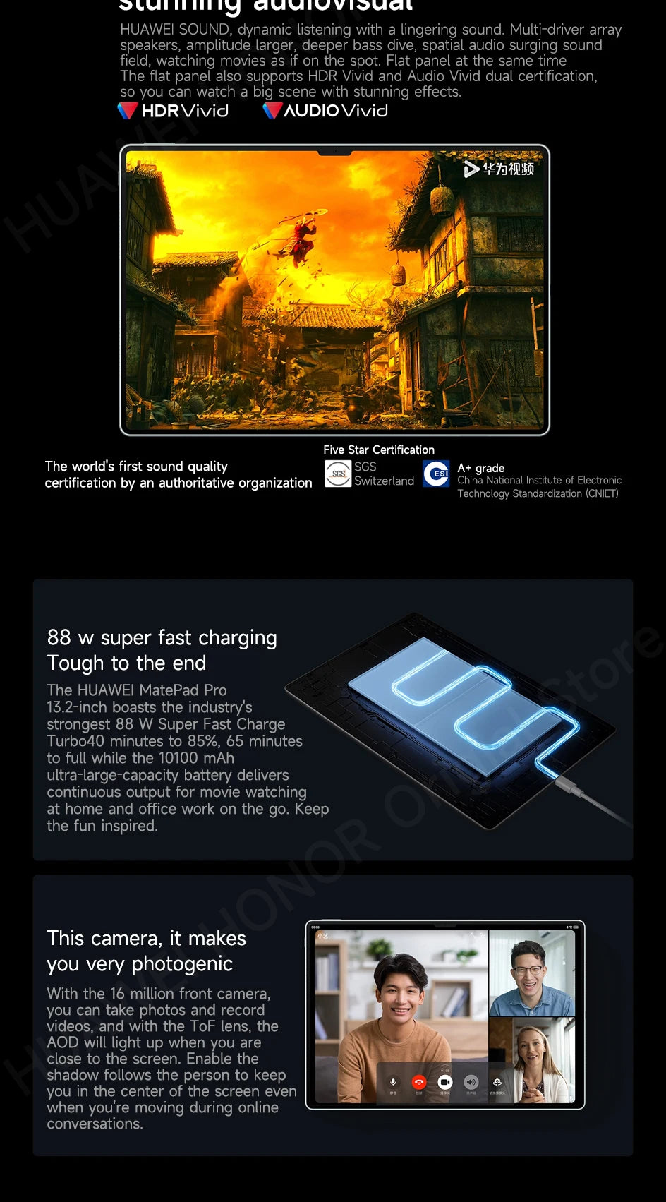 HUAWEI MatePad Pro 13.2" Tablet OLED 2.8K 144Hz - 16GB RAM 1TB, WiFi/LTE, M-Pencil