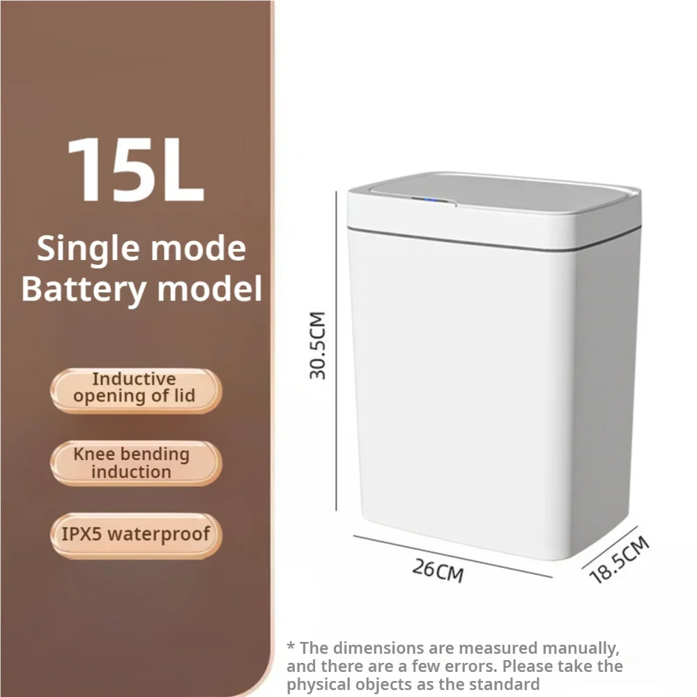 Cestino Intelligente per Bagno con Insaccamento Automatico 15L