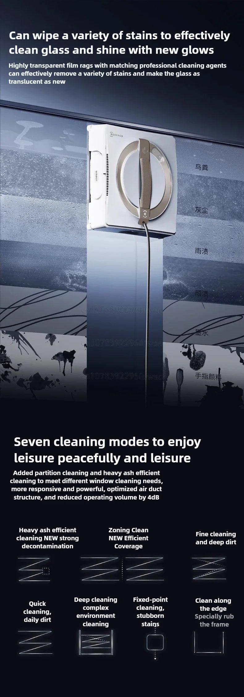 Robot Lavavetri ECOVACS WINBOT W2S PRO - Pulizia Automatica Finestre con Tecnologia Avanzata