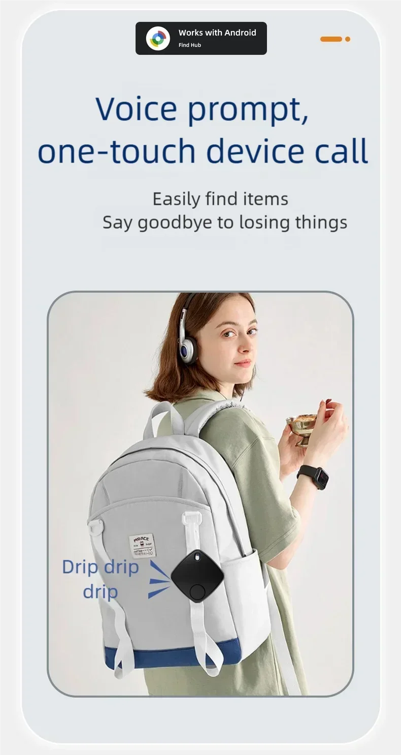 Localizzatore GPS Smart per Animali - Tracker Bluetooth Anti-Smarrimento iOS/Android