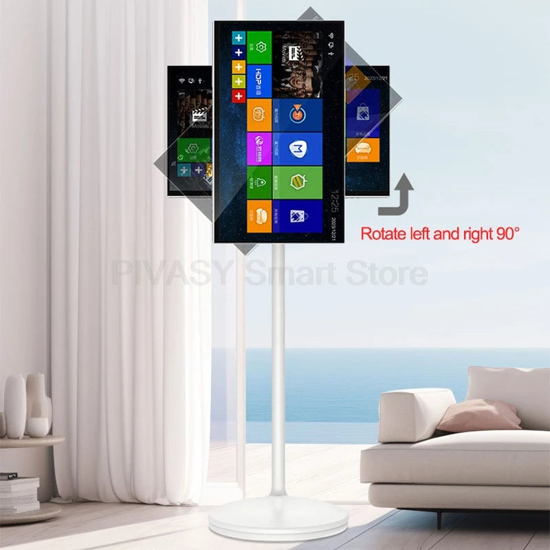 Touch Screen 32" Android Smart TV – Batteria 10000mAh, 8+128G, UHD 4K, Monitor Rotabile