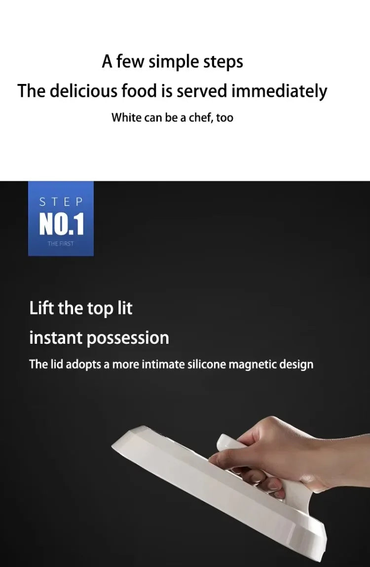 Wok Elettrico Automatico 2000W con Mescolamento Intelligente - Antiaderente, Multifunzione 220V