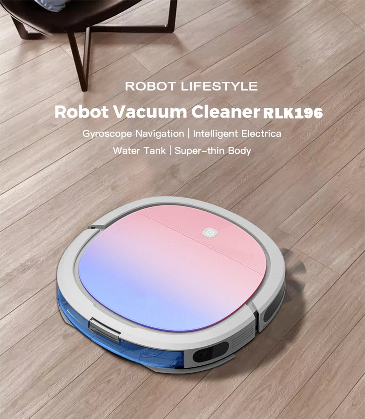 Robot Aspirapolvere Intelligente WiFi con Serbatoio Acqua 180ml - Pulizia Automatica Casa