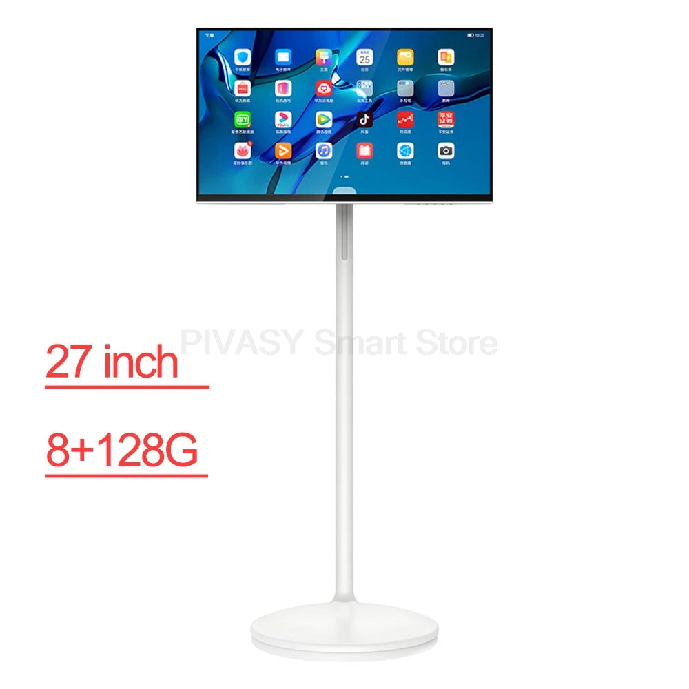 Touch Screen 32" Android Smart TV – Batteria 10000mAh, 8+128G, UHD 4K, Monitor Rotabile