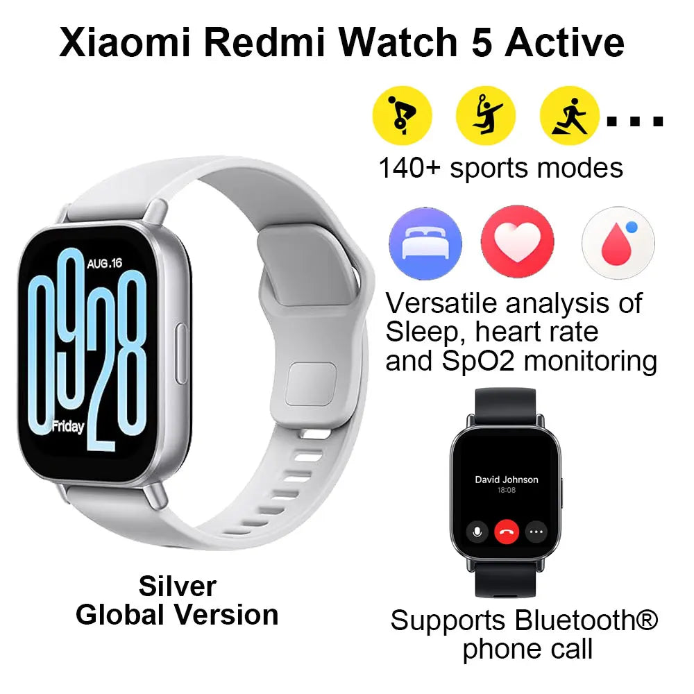 Xiaomi Redmi Watch 5 Active - Smartwatch con Display LCD 2" e Chiamate Bluetooth