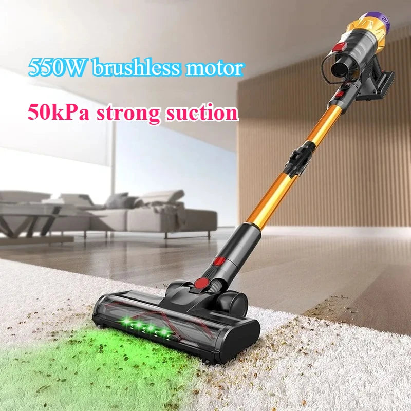 IDEACH FlexClean™ – Aspirapolvere Smart Senza Fili 550W con Display Touch, 50KPA, Asta Pieghevole e 3 Modalità