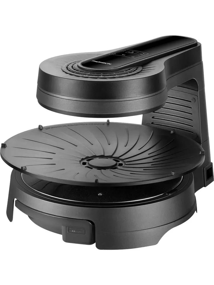 Griglia Elettrica Barbecue Senza Fumo Rotante Multifunzione per Interni