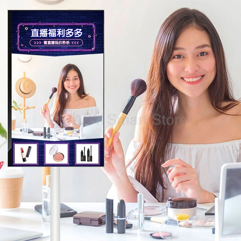 Touch Screen 32" Android Smart TV – Batteria 10000mAh, 8+128G, UHD 4K, Monitor Rotabile